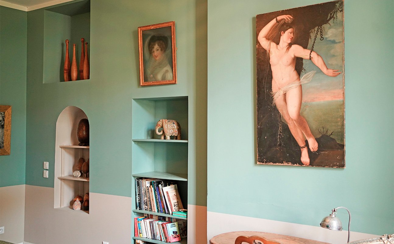 décoration de la chambre verte de la maison saint joseph